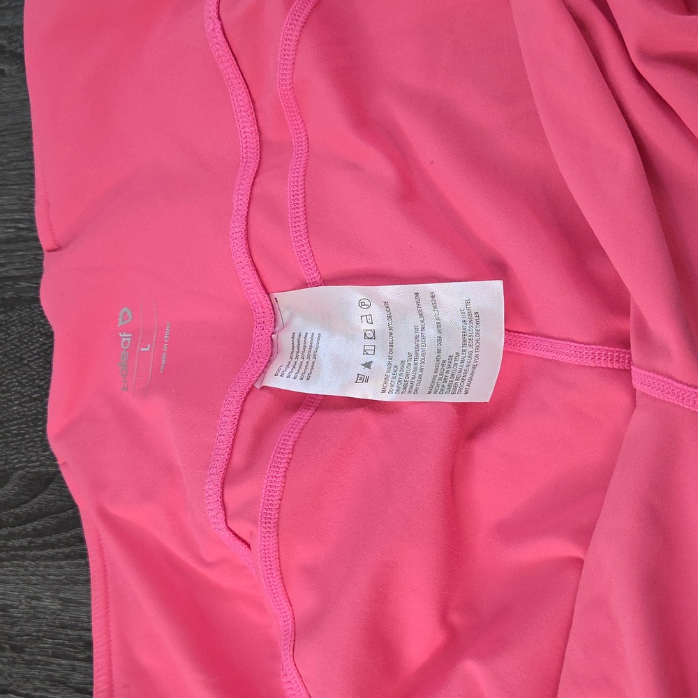 Baleaf Womans Leggings LARGE Hot Pink 80 nylon 20Spandex EUC - Picture 15 of 16